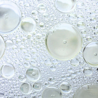 Close-up of water droplets on a textured surface